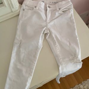 Girls white gap skinny jeans